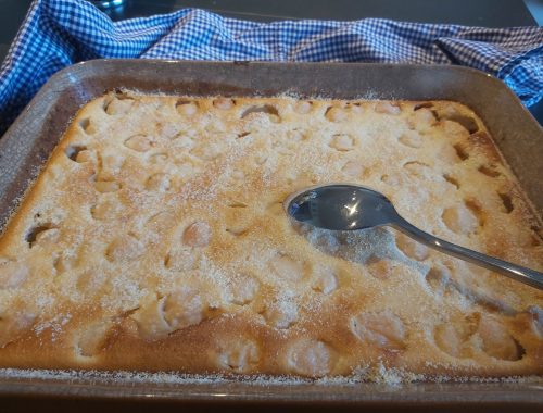 clafoutis litchis - amandes